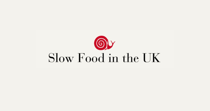 Text saying Slow Food in the UK with logo